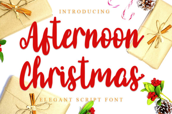 Afternoon Christmas Font for Holiday Campaigns