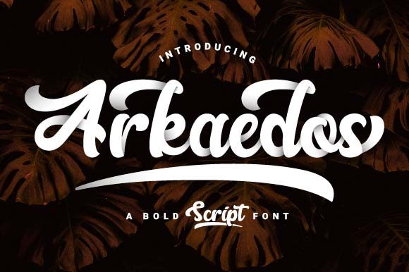 Arkaedos: A Stylish Handwritten Font