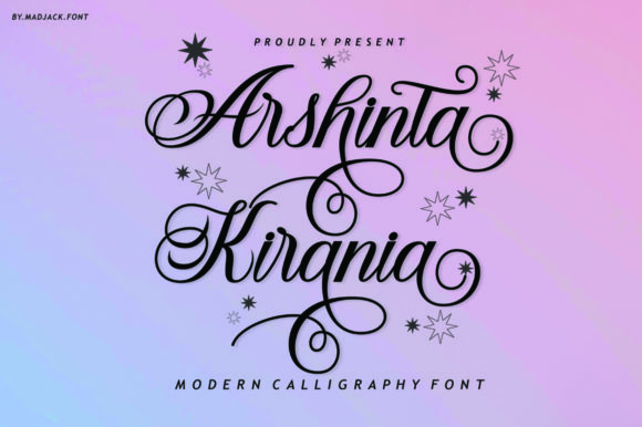 Arshinta Kirania: A Romantic Calligraphy Font