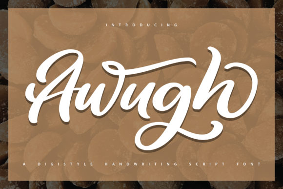 Awugh: A Bold Handwritten Font