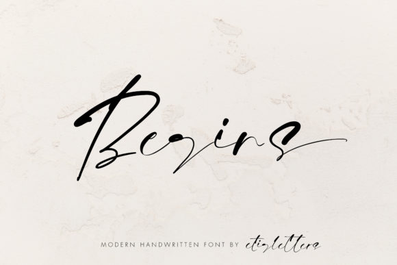 Begins: A Script Font for Marketing Magic