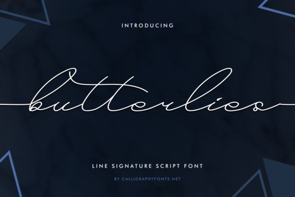 Butterlies: A Delicate Script Font