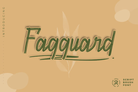 Fagguard: A Stylish Script Font