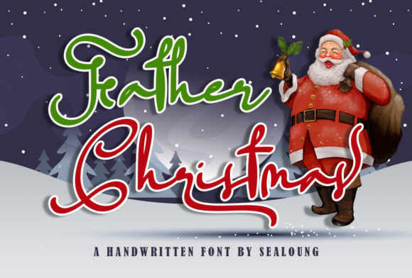 Father Christmas Font: Elegant Script for Crafters