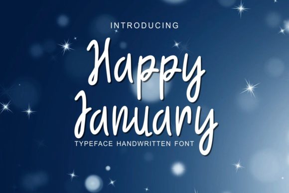 Happy January Font for Creative Projects
