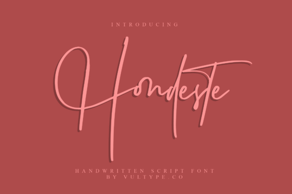 Hondeste: A Delicate Script Font