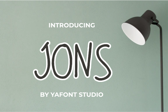 Jons: A Cute Handwritten Font for Creative Design