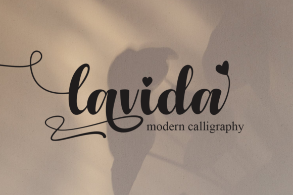 Lavida: A Sweet, Bold Handwritten Font