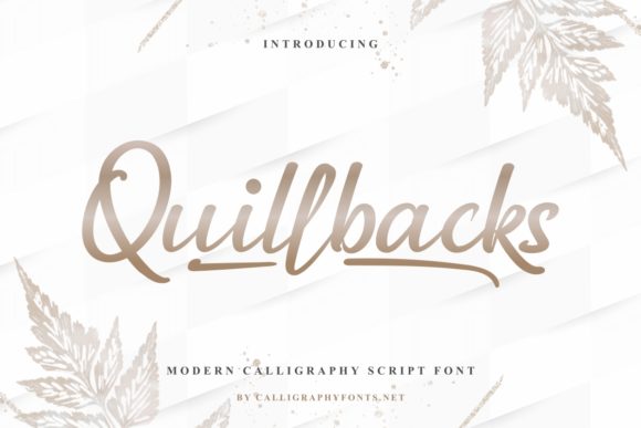 Quillbacks: A Font That Speaks Clearly