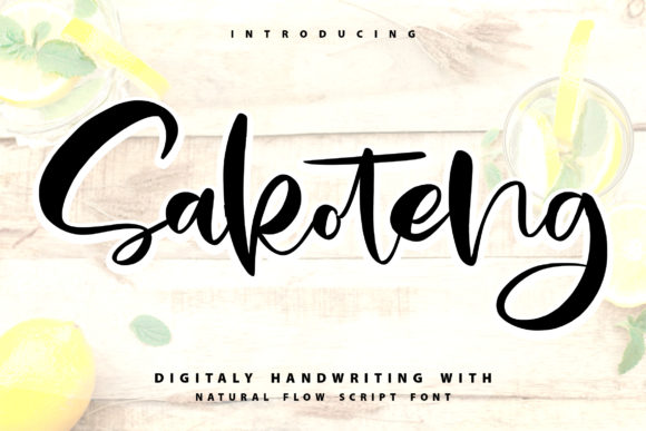 Sakoteng: A Handwritten Font for Elegant Design