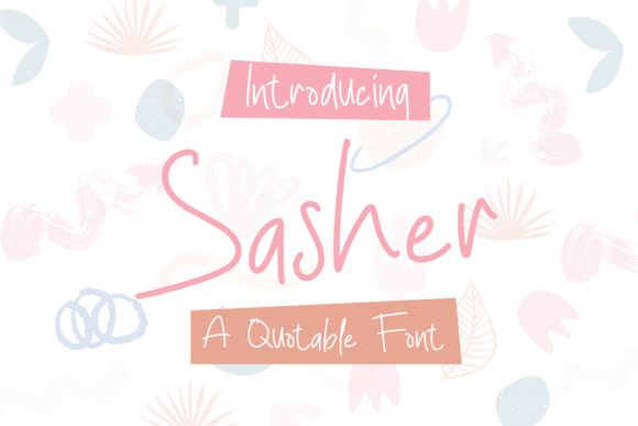 Sasher: A Cute Handwritten Font for Business