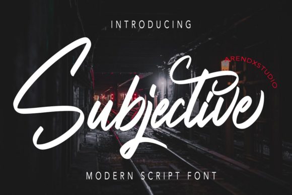 Subjective: A Handwritten Font for Creative Marketing