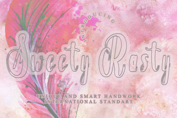 Sweety Rasty: A Handwritten Font for Elegant Design