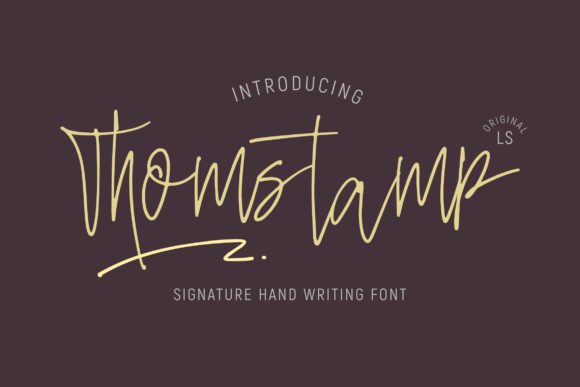 Thomstamp: A Delicate Typeface for Elegant Design