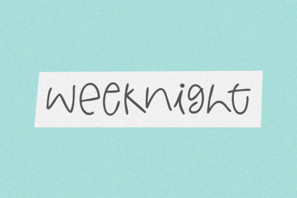 Weeknight: A Fun Font for Business